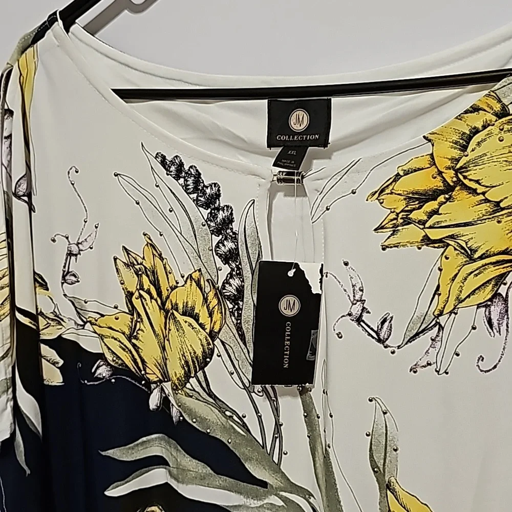 XXL JM Collection Spring Status Dress - Picture 9 of 11